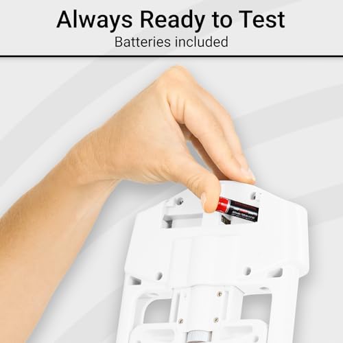 Vive Precision Grip Strength Tester - Hand Grip Dynamometer - Handheld | Digital Grip Measurement Meter Device Trainer Power 198 Lbs / 90 Kgs - Strengthener Exerciser for Sports, School and Home Use
