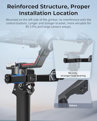 SmallRig Sling Handle Gimbal Handgrip for DJI RS 2 / RSC 2 / RS 3 / RS 3 Pro/RS 3 Mini/RS 4 / RS 4 Pro/RS 4 Mini/RS 5, Adjustable Gip for Low Angle Shots, w/QD Socket - style: Gimbal Handle