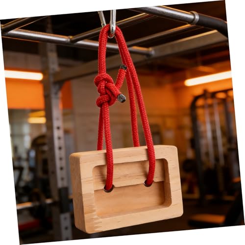 ABOOFAN 2pcs Portable Wooden Rock Climbing Hangboard for Finger Strength Training with Simulated Grip Design, Climbing Board for Doorway Use in Outdoor Fitness Routines