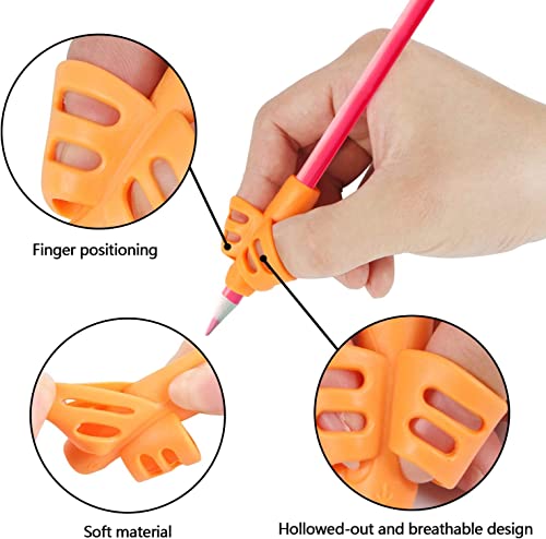 32 Pack Pencil Grips for Kids Handwriting, Pencil Holder Handwriting Grip | Ergonomic Training Pencil Pen Grips, Writing Tool for Toddlers Preschoolers, Children - color: 32pcs