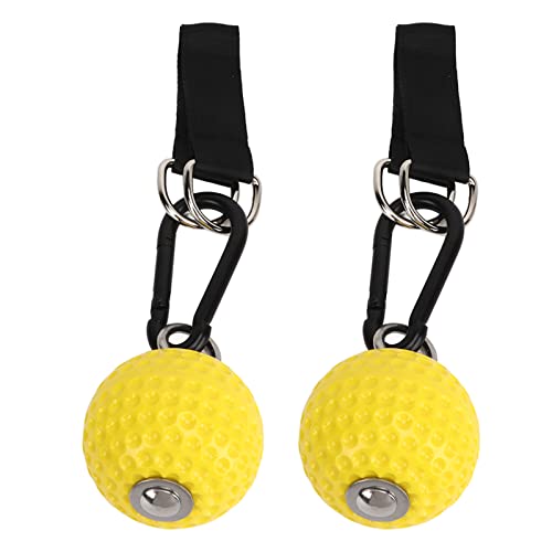 Kadimendium Climbing Pull Up Balls Set with Staps for Strength Training Indoor and Outdoor Grip Exercise Durable PU Material 2 Units