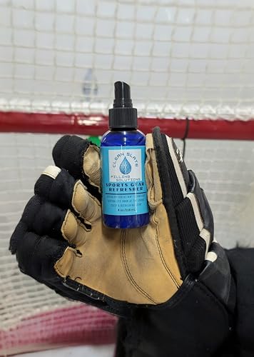 Clean Slate Sports Gear Refresher – Eliminates Odors at the Source, Breaks Down Sweat & Salt Buildup – For Hockey Gear, Football Pads, Cleats, Gloves & Gym Bags, 4 oz