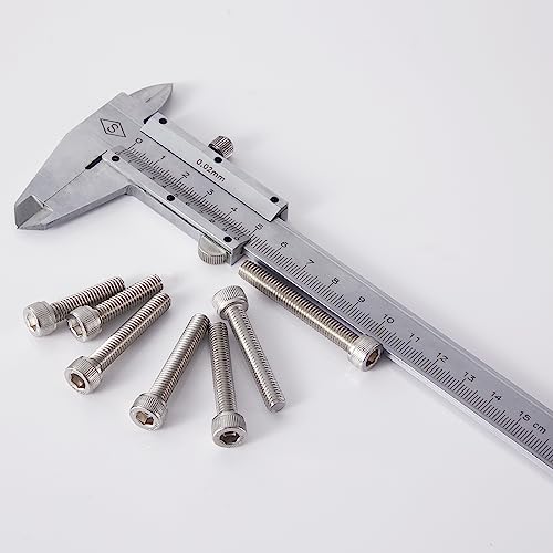 M6 x 60mm 65mm 70mm 75mm 80mm Socket Head Cap Screws Bolts, Stainless Steel 304, Metric Allen Hex Drive, Bright Finish, Fully Threaded, Assortment Kit 25PCS - size: Socket M6x60-80mm