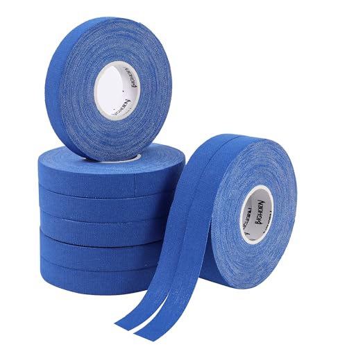 Bighorn Athletics Finger Tape, Male Climber Tin, 0.5" x 45ft, 8 Rolls, Blue | Climbing tape with retro design tape holder for tension support & bouldering. EZ tear, strong adhesive, residue-free. - color: Blue