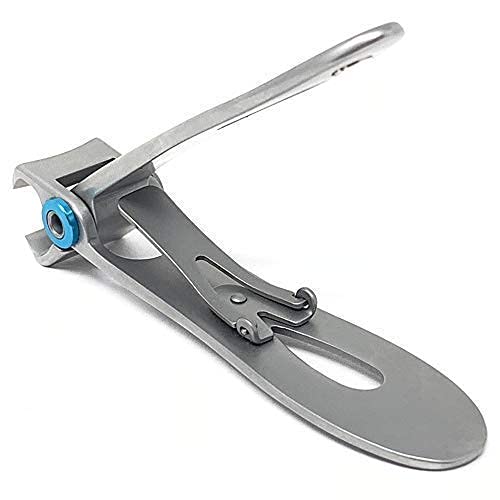 KOHM Nail Clippers for Thick Nails - Heavy Duty, Wide Mouth Professional Fingernail and Toenail Clippers for Men, Women & Seniors, Silver - color: Curved-silver