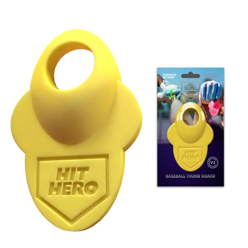 Baseball Thumb Guard, Batters Batting Grip, Finger Guard, Accessory, Batting Protection, Reduce Bat Sting, Hitter, Tool, Bat, Hitting Accessory - color: Banana Yellow