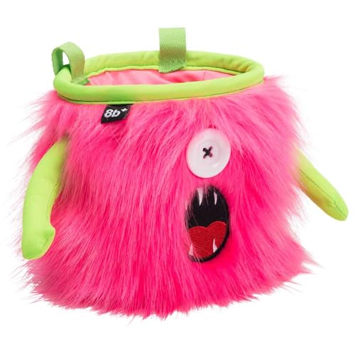 8BPLUS Chalk Bag for Rock Climbing and Bouldering, Chalk Pouch incl Belt & Biner – Cute Funny Character Design, Wide Opening, Gear with Personality, Gift for Climbers - style: KELLY