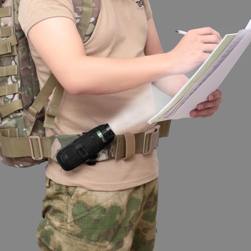 TRIWONDER Tactical Phone Pouch Molle, Smartphone Holster Bag EDC Utility Cellphone Lock Card Holder Organizer Fit for Waist Belt Case - color: 10 Black