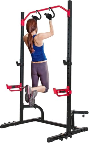 SELEWARE 48'' Heavy Duty Wall Mount Pull Up Bar with Cable Pulley System | Multi-function Chin up Bar with Cable Pulleys LAT Pulldown Attachments Heavy Bag Hanger for Home/Garage Gym Strength Training - color: Black