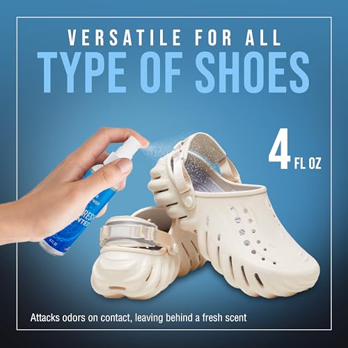Sole Saver Slide Fresh Shoe Deodorizer Spray – Unscented Odor Eliminator for Slides, Sneakers, Boots & More – Long-Lasting, Made in USA