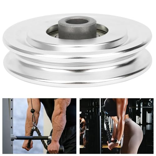 Aluminum Alloy Exercise Pulley | 10.5mm Universal Replacement for Gym Equipment | Strength Training/Home Gym Accessories | Sturdy & Lightweight 165g - size: Diameter 70mm