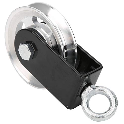 Fitness Equipment Bracket Stainless Steel Pulley, Heavy - Duty Mute Hanging Wheel with Soft Rollers, for Home Gym Functional Training Rig DIY Setup