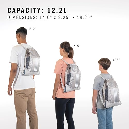adidas Alliance Sackpack – Drawstring Backpack for Sports, Small Gym Bag, Team Power Red/2, OSFA - color: Team Power Red/2