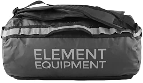 Element Equipment Trailhead Duffel Bag Shoulder Straps Waterproof Black/Grey Medium - color: Black/Grey, size: Medium 51 Liters