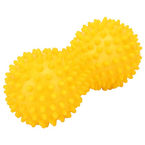 aqxreight , Spiky Fascia Relaxation for Fitness, High Density PVC Relief Tool with Strong Spikes, Plantar Foot & Full Body - color: Yellow