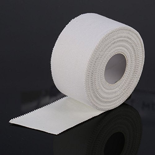 White Athletic Sports Tape, Sports Tape for Ankle, Wrist, & Injury Taping, Very Strong Easy Tear No Sticky Tape for Athlete & Trainers, 1.5in X 32.8ft