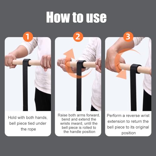 Forearm Strengthener, Wrist Roller Hand Grip Exerciser with Wooden Handle for Workout Fitness Strength Training - color: With tray