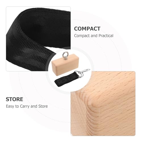 HANABASS Wooden Hand Gripper with Adjustable Resistance and Detachable Design, Ergonomic Block Shape for Daily Finger Strength Training and Climbing Training Equipment