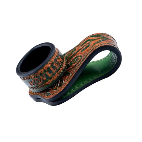 KONLLEN Magnetic Chalk Holder, Pool Cue Accessory | Round or square holder keeps chalk secure and easy to reach for pool cue and billiard players - color: round-Green