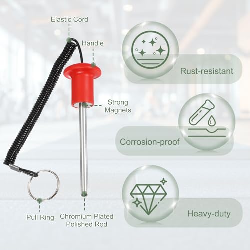Gym Pin Weight Stack Pin Strength Training Lifting Equipment Replacement with Pull Rope Fitting for Club - color: Red, size: 0.3 x 3.9 Inch