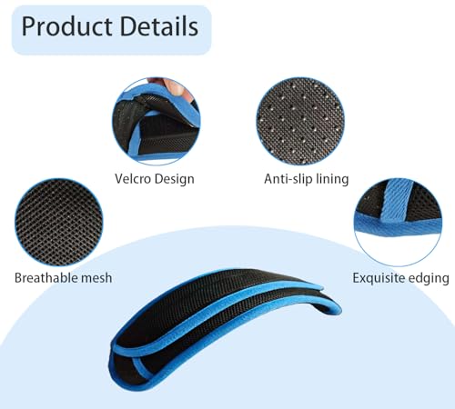 2 Pack Shoulder Strap Pads for Backpack Accessories,Replacement Universal Shoulder Pad Cushion Relieve Shoulders Pressure - color: Blue