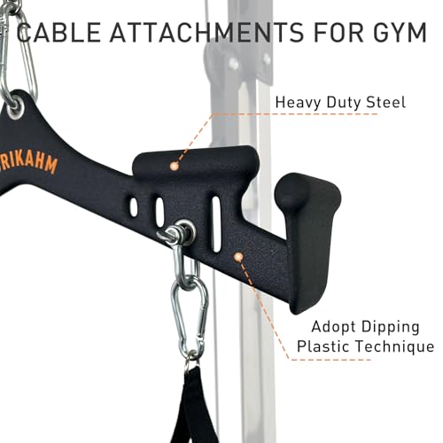 Multi-Grip LAT Pulldown Attachments, LAT Pull Down Bar, Cable Machine Attachment for Back Muscles Training, Tricep Strength Training Bars Gym Handles for Home Gym Fitness - color: KOR04