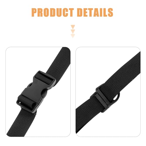 2pcs Adjustable Cargo Bundle Straps with Buckle, Thickened Webbing Tie Down Straps for Securing Goods, Tent, Backpack, and Yoga Mat, Sturdy Fixed Rope for Industrial and Outdoor