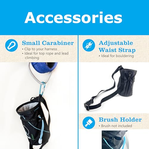 Chalk Bag + Ball for Rock Climbing, Bouldering, Top Rope | Climb On - style: Chalk Bag
