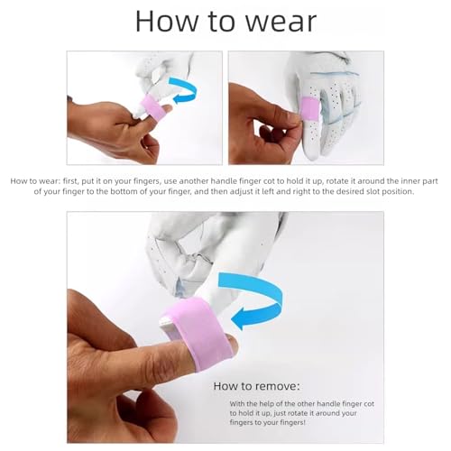 8Pcs Golf Finger Sleeves Silicone Articulations Protector Sports Fingers Band for Swing Controls and Comfort Sports Band