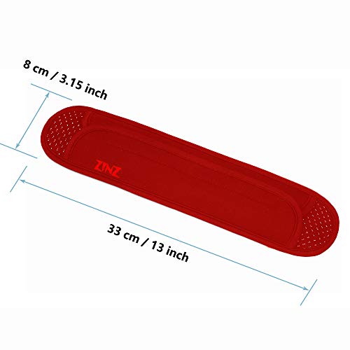 ZINZ Ultra Thick & Breathable Universal Shoulder Pad Cushion for Bag - Long & Comfort - color: Red