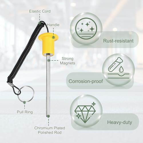Gym Pin Weight Stack Pin Strength Training Lifting Equipment Replacement with Pull Rope Fitting for Club - color: Yellow, size: 0.3 x 4.9 Inch