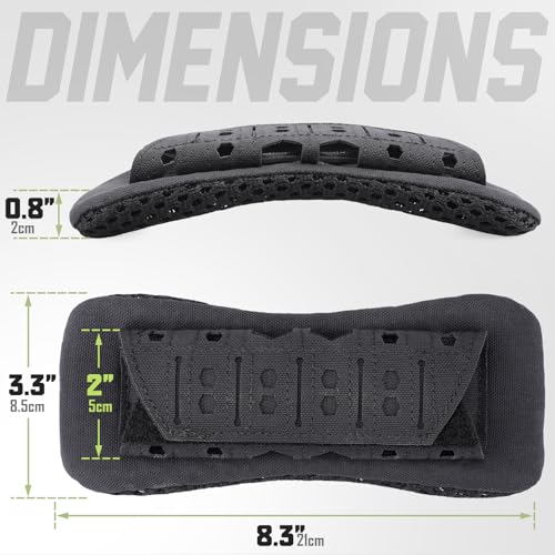 WYNEX Shoulder Strap Pad for Vest Carrier Accessories 2 Pack | 1000D Nylon Tactical Plate Shoulder Pads Strap Cushion, Flak Vest Shoulder Pads, Soft 3D Mesh Pads with Tactical Gear for Men - color: Black