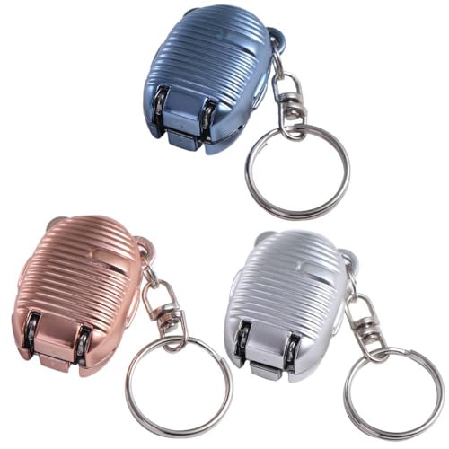 Stainless Steel Nail Clipper Keychain Suitcase Shape Nail Cutter Car Keyring Foldable Portable Repair Finger Tools - color: Silver