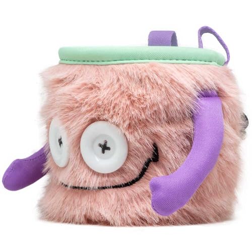 8BPLUS Chalk Bag for Rock Climbing and Bouldering, Chalk Pouch incl Belt & Biner – Cute Funny Character Design, Wide Opening, Gear with Personality, Gift for Climbers - style: JULES