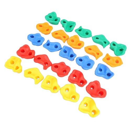 SUNGOOYUE Rock Climbing Holds Plastic Ergonomic Design Colorful Set for Indoor Outdoor Climbing Walls with Tactile Grip Skin Friendly Textured Surface