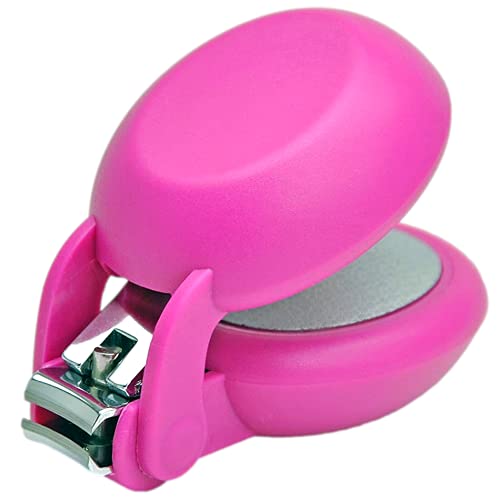 HARAC Special Needs Nail Clippers for Arthritic Hands, Senior and Kids, Adapted Nail Clipper for Fingernail and Thick Toenail, Made in Japan (Pink) - color: Pink