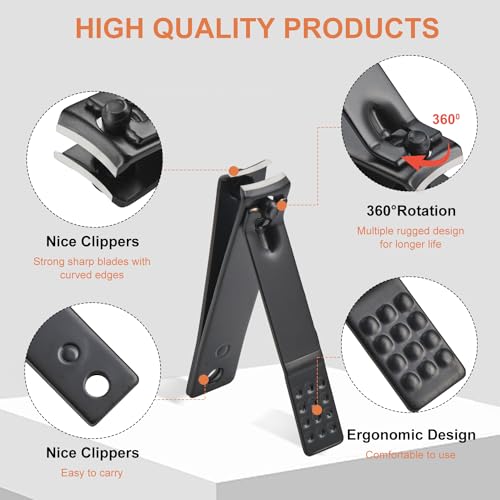 Nail Kit, Manicure Kit, Nail Care Kit for Men, Manicure Pedicure Set, Nail Clippers Toenail Clippers Kit, Professional Manicure Kit Pedicure Kit, Leather Color Travel Case, Set of 12. - color: Leather Color