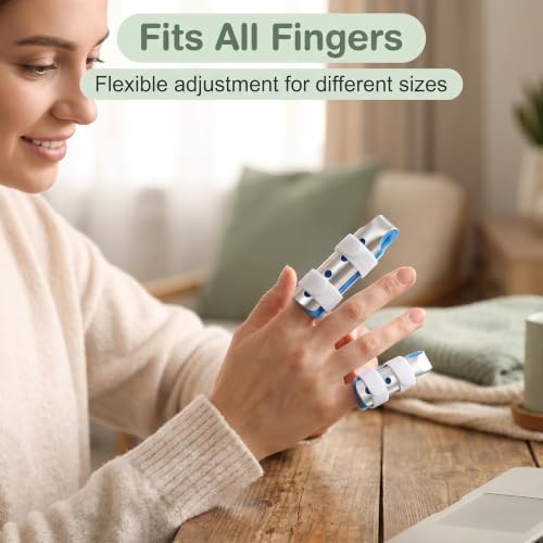 3Pcs Finger Splints Set S/M/L - Adjustable Finger Support Brace for Arthritis, Broken Finger, Sprain(3 Sizes) - size: 3small