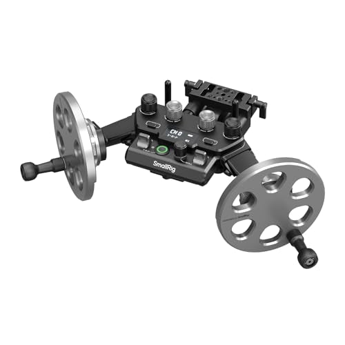 SmallRig Gimbal Control Wheels for DJI RS2 / RS 3 Pro/RS 4 / RS 4 Pro/RS 5 | Intuitive Control | Adjustable Damping | Dual Power Supply, for Heavy Duty Tripod - 4525 - style: Gimbal Wheel