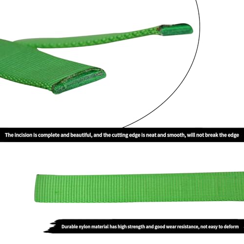 SEPEAK 1 inch Nylon Tubular Webbing, 20kN/4500 lbs, Heavy Duty Webbing Strap for Rigging, Hanging, Rescue, Firefighting,1pc,Green,5 Yard - color: Green, size: 1 inch x 5 yard