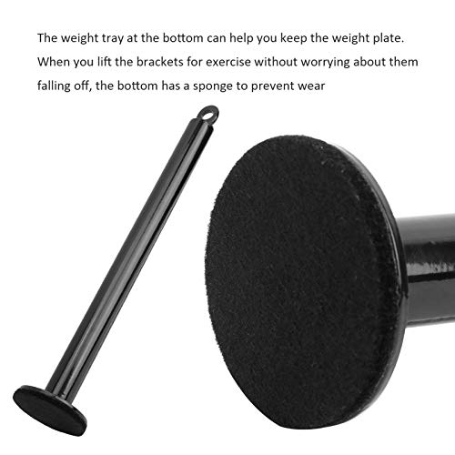 Barbell Loading Pin, Weight Lifting Support Rod, DIY Fitness Equipment Accessory, 250LB Capacity Steel Loading Pin with Sponge Base for Wrist and Forearm Training