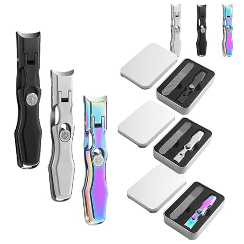 Nail Clippers, Stainless Steel Nail Clippers, Portable for Thick Nails - color: 3pcs