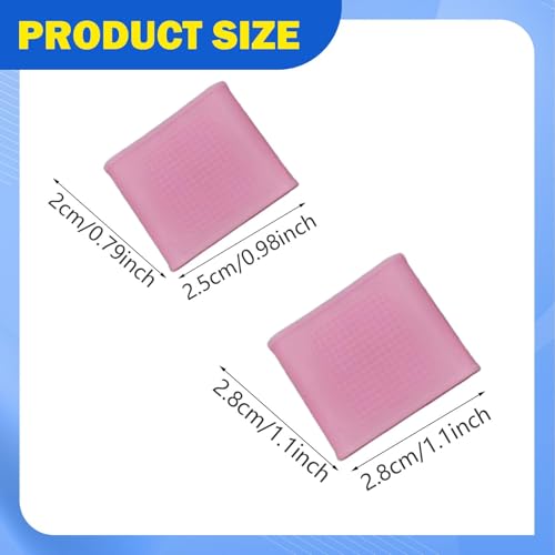 Almencla 8 Pieces Silicone Finger Sleeves Non Slip Soft Finger Covers Reusable Finger Protectors Thumb Brace Support Anti Slip Finger Cot Suitable for Gym, Pink L - color: Pink L