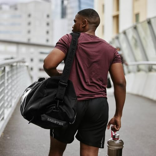 Meister Vented Convertible Duffel/Backpack Gym Bag - Ideal Carry-On | Built for athletes with dual mesh ventilation and ultra-durable construction for training, travel and everyday use - color: V2.0 Black
