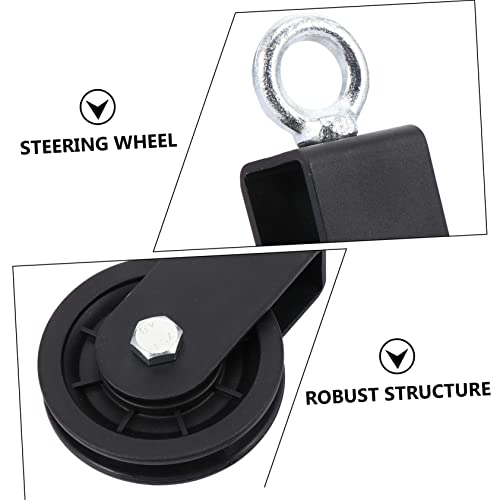 Zerodeko Aluminum Alloy Swivel Groove Wheel Pulley for Strength Training High-Performance Lifting Pulley Bearing Fitness Equipment Accessory for Home Gym