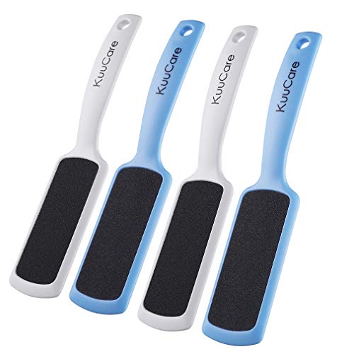 4 Pcs Foot File, Callus Remover for Feet | Double-Sided Colossal Pedicure Tools Foot RASP, Foot Scrubber, Dead Skin Exfoliator for Feet