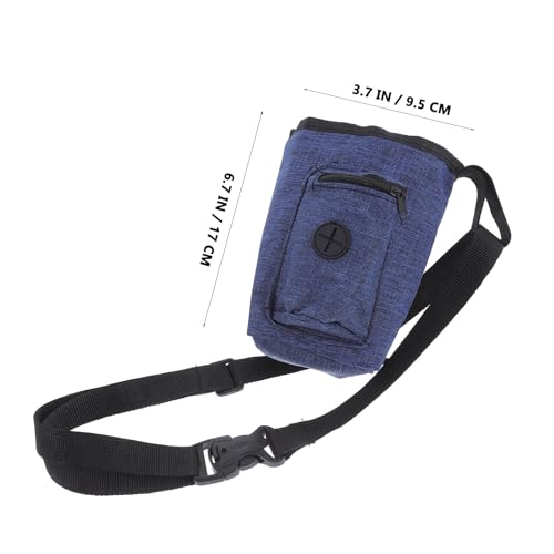 Operitacx Climbing Chalk Bag for Rock Climbing and Gymnastics with Waist Belt, Anti-Slip Chalk Pouch in Dark Blue for Outdoor Bouldering and Mountaineering