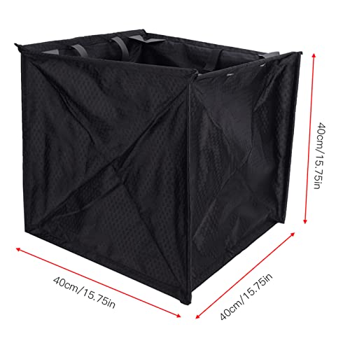 Rock Tree Climbing Rope Storage Basket Portable Folding Throwing Cord Frame Bag Heavy Duty Nylon Organizer Gear Equipment Carrier Pouch Black Outdoor Adventure