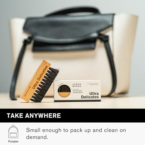 Jason Markk Ultra Delicate Shoe & Hat Cleaning Brush, Soft Bristles and Bamboo Wood, Sneaker Care, Extra Gentle, Ideal for Footwear, Safe for Wool, Cotton, Felt, Polyester, and More - style: Ultra Delicate Brush