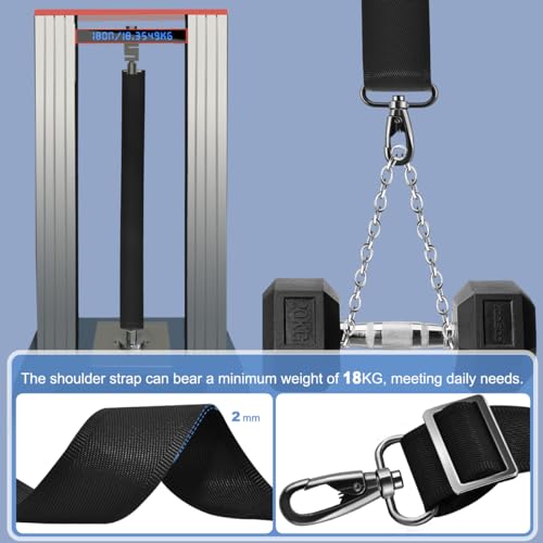 ZINZ 77" Shoulder Strap with Neoprene Thick Padded, Universal Bag Strap with Double Adjustable Buckles and Metal Swivel Hooks - color: Black